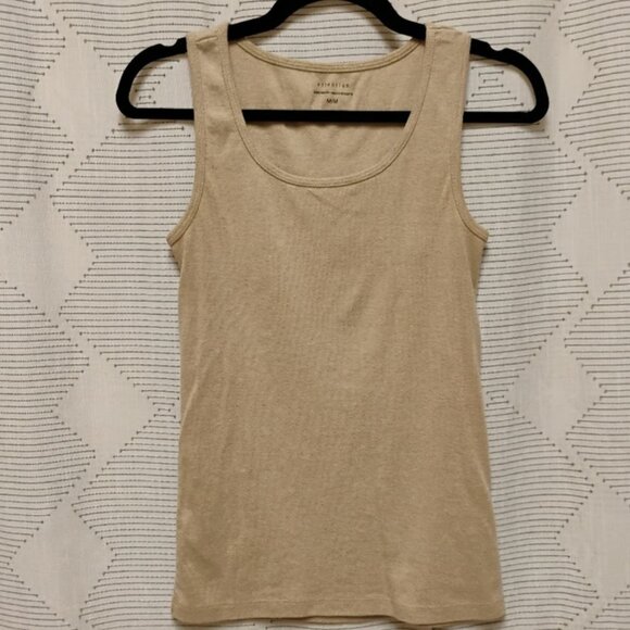 Attention Beige Women's Sleeveless Tank Top Size Medium - Picture 1 of 6